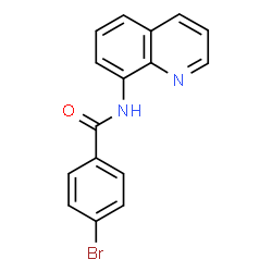 ChemSpider 2D Image | 4-Bromo-N-(8-quinolinyl)benzamide | C16H11BrN2O
