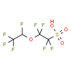 ChemSpider 2D Image | 1,1,2,2-Tetrafluoro-2-(1,2,2,2-tetrafluoroethoxy)ethanesulfonic acid | C4H2F8O4S