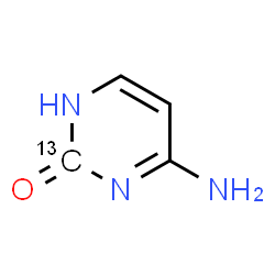 ChemSpider 2D Image | 4-Amino-2(1H)-(2-~13~C)pyrimidinone | C313CH5N3O