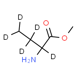 ChemSpider 2D Image | Methyl 2-amino(2,3,3,4,4-~2~H_5_)butanoate | C5H6D5NO2