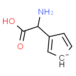 ChemSpider 2D Image | 3-[Amino(carboxy)methyl]-2,4-cyclopentadienide | C7H8NO2
