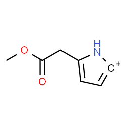 ChemSpider 2D Image | 5-(2-Methoxy-2-oxoethyl)-1H-pyrrol-2-ylium | C7H8NO2