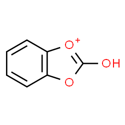 ChemSpider 2D Image | 2-Hydroxy-1,3-benzodioxol-1-ium | C7H5O3