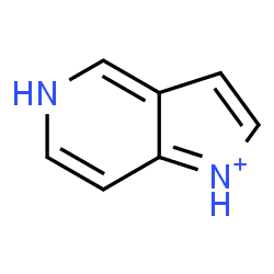 ChemSpider 2D Image | 5H-Pyrrolo[3,2-c]pyridin-1-ium | C7H7N2