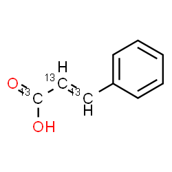 ChemSpider 2D Image | (2E)-3-Phenyl(~13~C_3_)-2-propenoic acid | C613C3H8O2