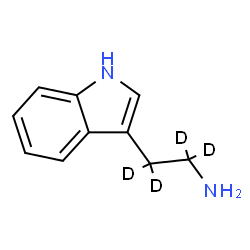 ChemSpider 2D Image | 2-(1H-Indol-3-yl)(~2~H_4_)ethanamine | C10H8D4N2
