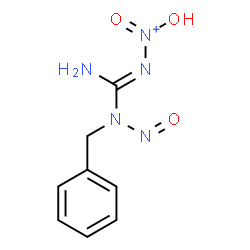 ChemSpider 2D Image | (2E)-2-{Amino[benzyl(nitroso)amino]methylene}-1-hydroxy-1-oxohydrazinium | C8H10N5O3