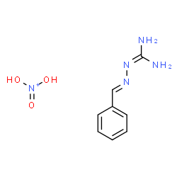 ChemSpider 2D Image | 2-(benzylideneamino)guanidine; dihydroxy-oxo-ammonium | C8H12N5O3