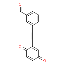 ChemSpider 2D Image | 3-[(3,6-Dioxo-1,4-cyclohexadien-1-yl)ethynyl]benzaldehyde | C15H8O3