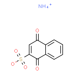 ChemSpider 2D Image | Ammonium 1,4-dihydro-1,4-dioxonaphthalene-2-sulfonate | C10H9NO5S