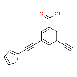 ChemSpider 2D Image | 3-Ethynyl-5-(2-furylethynyl)benzoic acid | C15H8O3