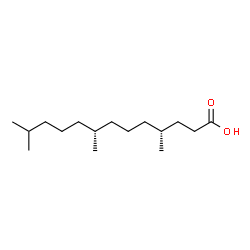 ChemSpider 2D Image | (4R,8R)-4,8,12-Trimethyltridecanoic acid | C16H32O2