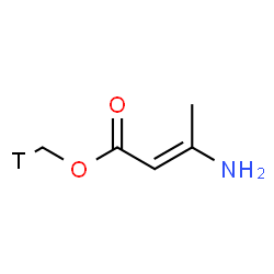 ChemSpider 2D Image | (~3~H_1_)Methyl (2E)-3-amino-2-butenoate | C5H8TNO2
