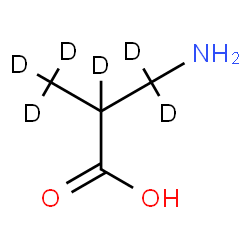 ChemSpider 2D Image | 2-(amino-dideuterio-methyl)-2,3,3,3-tetradeuterio-propanoic acid | C4H3D6NO2
