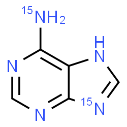 ChemSpider 2D Image | (9-~15~N)-7H-Purin-6-(~15~N)amine | C5H5N315N2