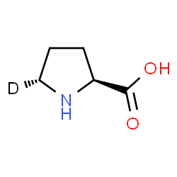 ChemSpider 2D Image | (2S,5R)-5-deuteriopyrrolidine-2-carboxylic acid | C5H8DNO2