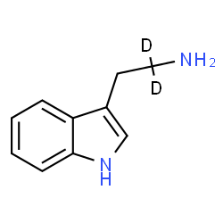 ChemSpider 2D Image | 2-(1H-Indol-3-yl)(1,1-~2~H_2_)ethanamine | C10H10D2N2