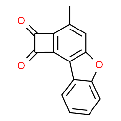 ChemSpider 2D Image | 3-Methylbenzo[b]cyclobuta[5,6]benzo[1,2-d]furan-1,2-dione | C15H8O3