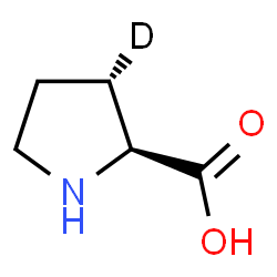ChemSpider 2D Image | (3S)-L-(3-~2~H_1_)Proline | C5H8DNO2
