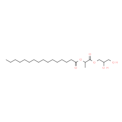 ChemSpider 2D Image | 1-(2,3-Dihydroxypropoxy)-1-oxo-2-propanyl palmitate | C22H42O6