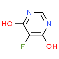 ChemSpider 2D Image | 5-Fluoropyrimidine-4,6-diol | C4H3FN2O2