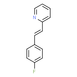 ChemSpider 2D Image | 2-[(E)-2-(4-Fluorophenyl)vinyl]pyridine | C13H10FN