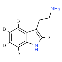 ChemSpider 2D Image | 2-[(2,4,5,6,7-~2~H_5_)-1H-Indol-3-yl]ethanamine | C10H7D5N2