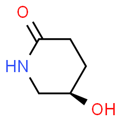 ChemSpider 2D Image | (R)-5-Hydroxy-2-piperidinone | C5H9NO2