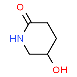 ChemSpider 2D Image | 5-Hydroxy-2-piperidone | C5H9NO2