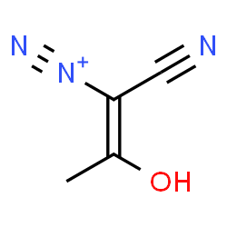 ChemSpider 2D Image | (1E)-1-Cyano-2-hydroxy-1-propene-1-diazonium | C4H4N3O