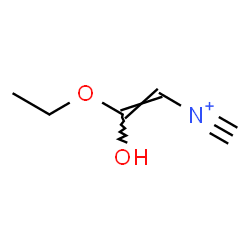 ChemSpider 2D Image | (E)-2-Ethoxy-2-hydroxy-N-methylidyneethenaminium | C5H8NO2