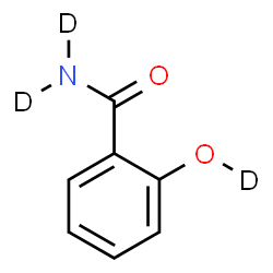 ChemSpider 2D Image | 2-(~2~H)Hydroxy(N,N-~2~H_2_)benzamide | C7H4D3NO2