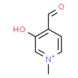 ChemSpider 2D Image | 4-Formyl-3-hydroxy-1-methylpyridinium | C7H8NO2