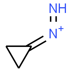 ChemSpider 2D Image | Cyclopropylidenediazenium | C3H5N2