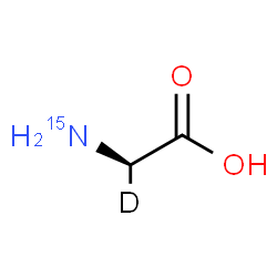 ChemSpider 2D Image | (2R)-(2-~2~H_1_,~15~N)Glycine | C2H4D15NO2