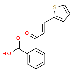ChemSpider 2D Image | 2-[(2E)-3-(2-Thienyl)-2-propenoyl]benzoic acid | C14H10O3S