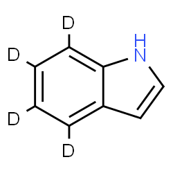 ChemSpider 2D Image | (4,5,6,7-~2~H_4_)-1H-Indole | C8H3D4N