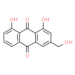 ChemSpider 2D Image | Aloe emodin | C15H10O5