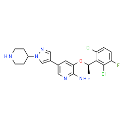 ChemSpider 2D Image | Crizotinib | C21H22Cl2FN5O