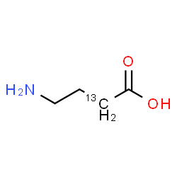 ChemSpider 2D Image | 4-Amino(2-~13~C)butanoic acid | C313CH9NO2