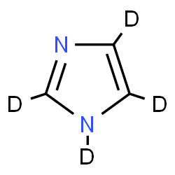 ChemSpider 2D Image | Imidazole-d4 | C3D4N2