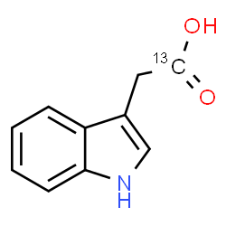 ChemSpider 2D Image | 1H-Indol-3-yl(1-~13~C)acetic acid | C913CH9NO2